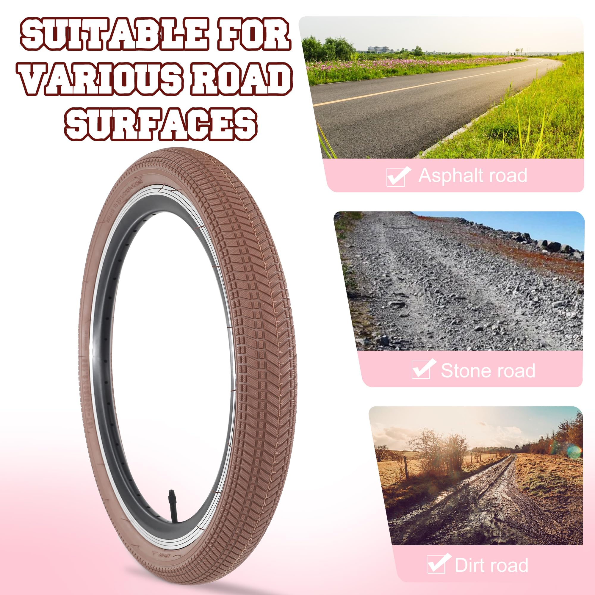 Amazon.co.jp: BALINGE 16 自転車用タイヤ 2パック 16 x 2.125 16